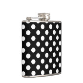 Witte haarvlekken op zwart heupfles (Rechts)