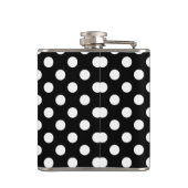 Witte haarvlekken op zwart heupfles (Achterkant)