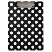 Witte haarvlekken op zwart klembord (Voorkant)