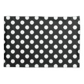 Witte haarvlekken op zwart kussensloop (Achterkant)