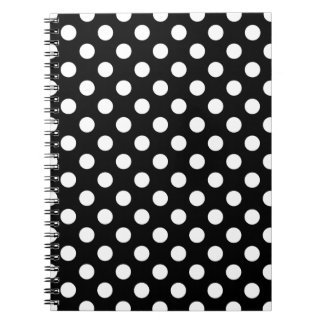 Witte haarvlekken op zwart notitieboek