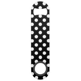 Witte haarvlekken op zwart speed flessenopener