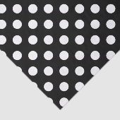 Witte haarvlekken op zwart tissuepapier (Detail)