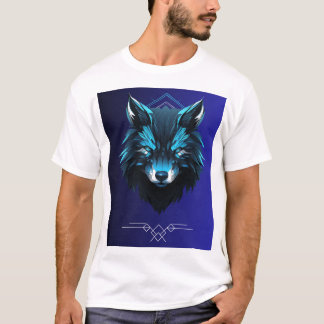 witte hafe t-shirt met ontwerp aan de voorkant wof