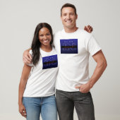Witte half mouw T-shirt (Unisex)