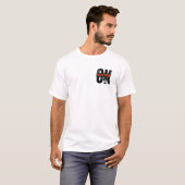 Witte half mouw T-shirt (Voorkant volledig)