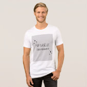 witte half mouw T-shirt met tekst (Voorkant volledig)