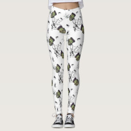 🤍 Witte Halloween Frankenstein Leggings 🎃👻