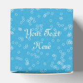 Witte halve maan met elegante witte vlekken bedankdoosjes (Bovenkant)