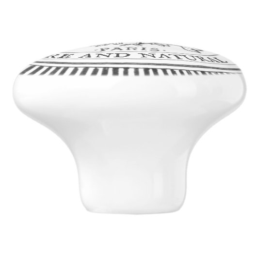 Witte  Hand-Drawn Handgemaakte Zeep Badkamer Keramische Knop (Zijkant)