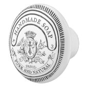 Witte  Hand-Drawn Handgemaakte Zeep Badkamer Keramische Knop (Rechts)