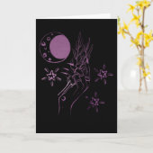 Witte hand Magische Macht Mystic gradiënt yellow r Kaart (Gele Bloem)