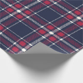 Witte hand van rode romp cadeaupapier (Hoek)