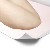 witte handdoek, schoonheid, schoon, vers, badkamer poster (Hoek)