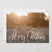 Witte handgeschreven Kerstkaart (Voorkant)