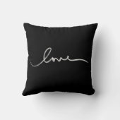 Witte handgeschreven liefde kussen (Achterkant)