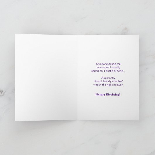 Witte Handschoen Wijn Service Kaart (Binnen)