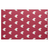 Witte hanen op rode achtergrond stof (Fat Quarter)