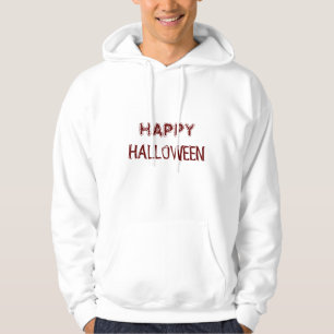 Witte Happy Halloween Hoodie Will Trick voor Trakt