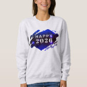 Witte Happy New Year Holiday Sweatshirt (Voorkant)