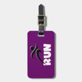 WITTE hardloop Bagagelabel (Voorkant verticaal)