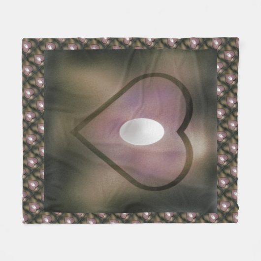 Witte haren, quilt-stijl, roodgrijze winterkleuren fleece deken (Voorkant (Horizontaal))