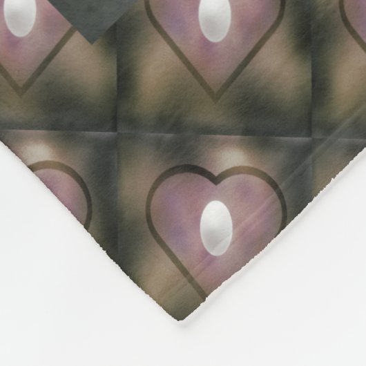 Witte haren, quilt-stijl, roodgrijze winterkleuren fleece deken (Hoek)