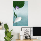 Witte haron en lotus (Hasu ni shirasagi) Poster (Thuiskantoor)
