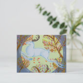 Witte hart. briefkaart (Staand voorkant)