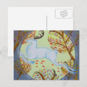 Witte hart. briefkaart (Voorkant / Achterkant)