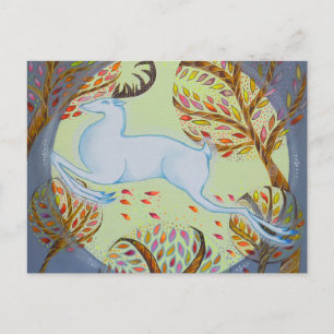 Witte hart. briefkaart
