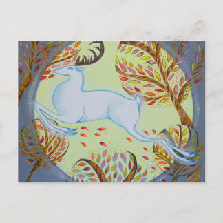 Witte hart. briefkaart