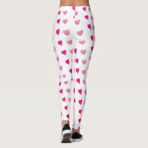 Witte hart Leggings