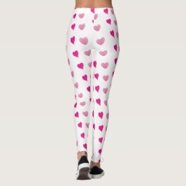 Witte hart Leggings