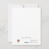 Witte Hart op Rode Aanpasbare Platte Valentijnskaa Feestdagenkaart (Achterkant)