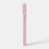 Witte Hart Roze iPhone 15 Hoesje (Linkerkant)