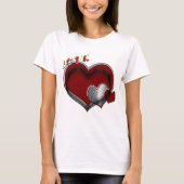 Witte Hart Vrouwen T-shirt (Voorkant)
