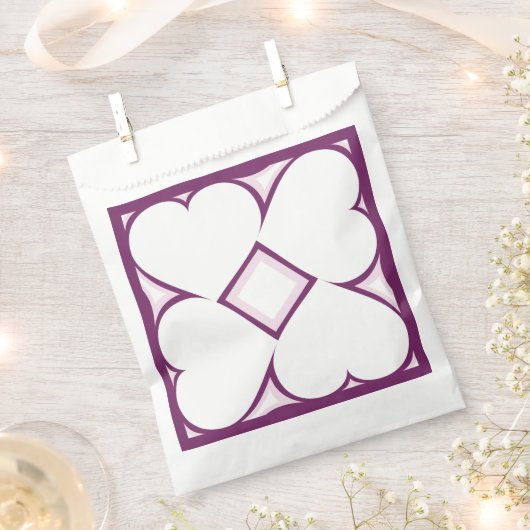 Witte harten bedankzakje (Geknipt)