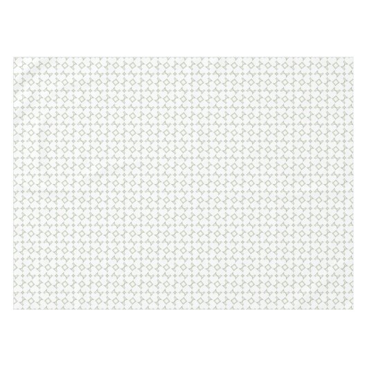 Witte harten en grijze groene diamantpatroon table tafelkleed (Voorkant (Horizontaal))