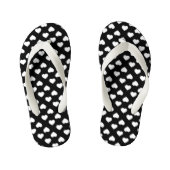 Witte harten kinder teenslippers (Voetbed)