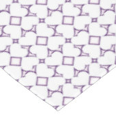 Witte harten Lavendel Diamant Patroon Tafelkleed (Gekanteld)