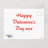 Witte harten op rode Valentijn Feestdagenkaart (Achterkant)