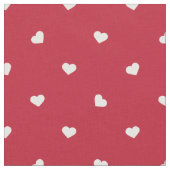 Witte harten op rood stof (Close Up)