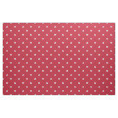 Witte harten op rood stof (Fat Quarter)