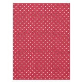 Witte harten op rood tafelkleed (Voorkant)