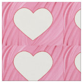 Witte harten op roze blends stof (Close Up)