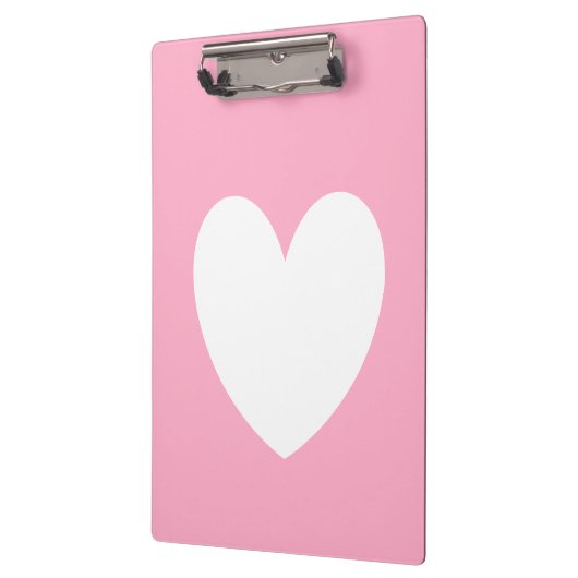 Witte hartklembord klembord (Links)