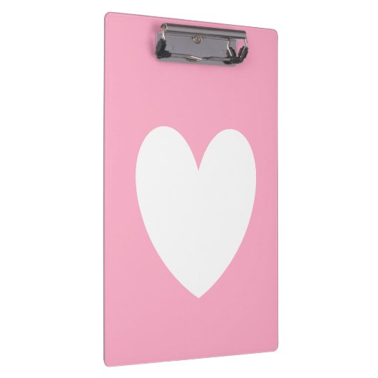 Witte hartklembord klembord (Rechts)