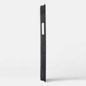 Witte hartvorm op zwart oppervlak Case-Mate iPhone case (Achterkant / Rechts)