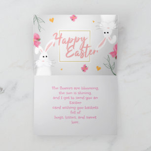 WITTE HAZEN PASEN KAART